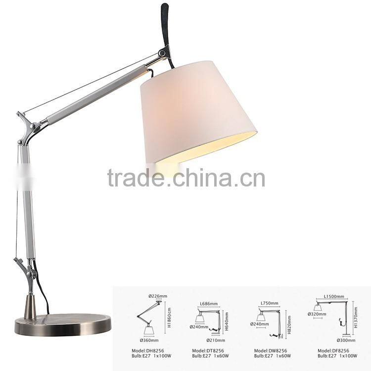 Modern decoration living room lighting Foldable table lamp with fabric shape