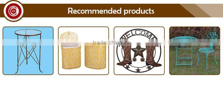 Art style design hanging round metal bird cage