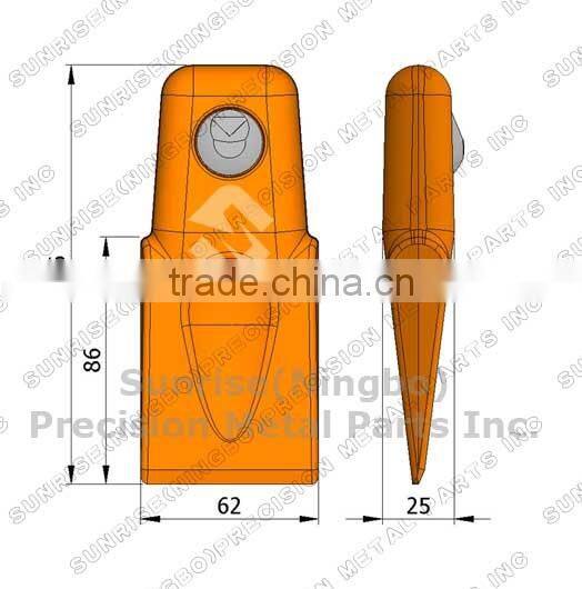 201 Well Drilling Post Hole Construction tools forging tooth taper fit auger drill dirt teeth