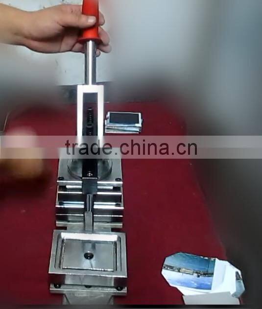 115*40mm metal rectangle Fridge Magnet Making Machine
