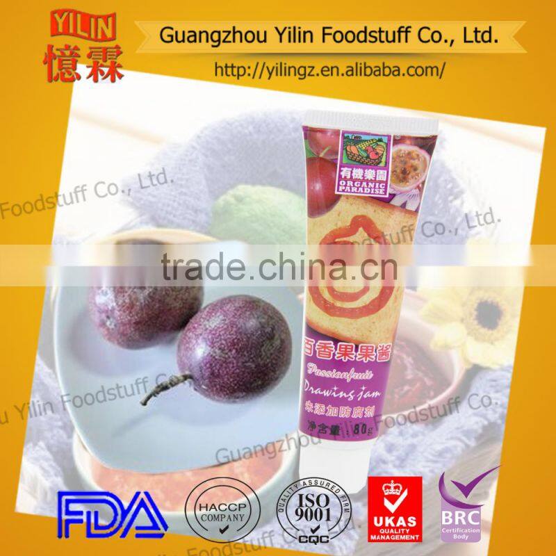18g small sachet pack Passionfruit jam tube with China Yilin brands