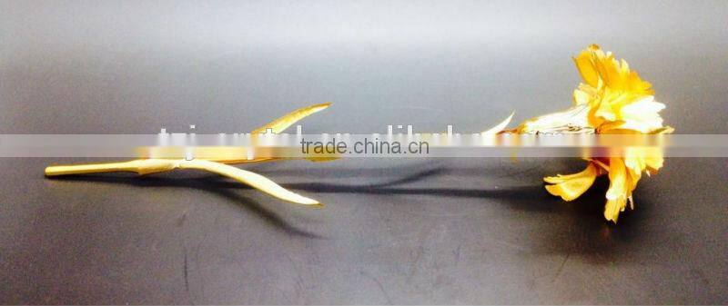 OEM Wedding Decoration Glorious 24k Gold Foil Open Roses