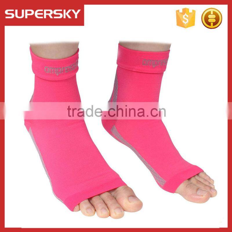 F0023/Compression Foot Sleeve Pair / Breathable Medical Foot Sleeve/ Stretchy Compression ankle Sleeves