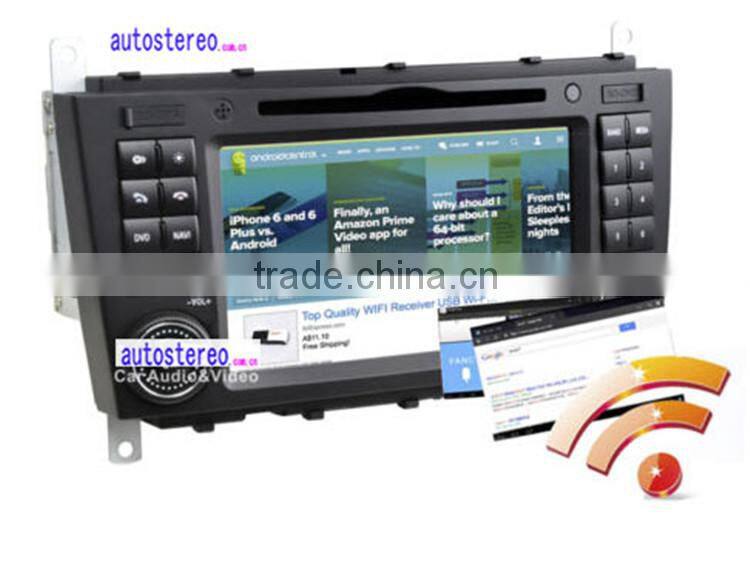 Autostereo Car DVD Player for Mercedes CLK (W209) GPS Navigation with Canbus, Ipod, BT, WIFI and Free Map Car Multimedia System