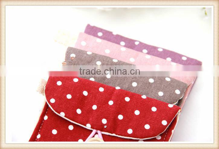 2014 new designed wholesale canvas coin purse wallet