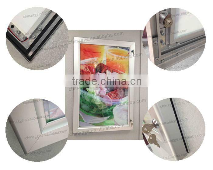 Newest style super slim merchandising menu display light box