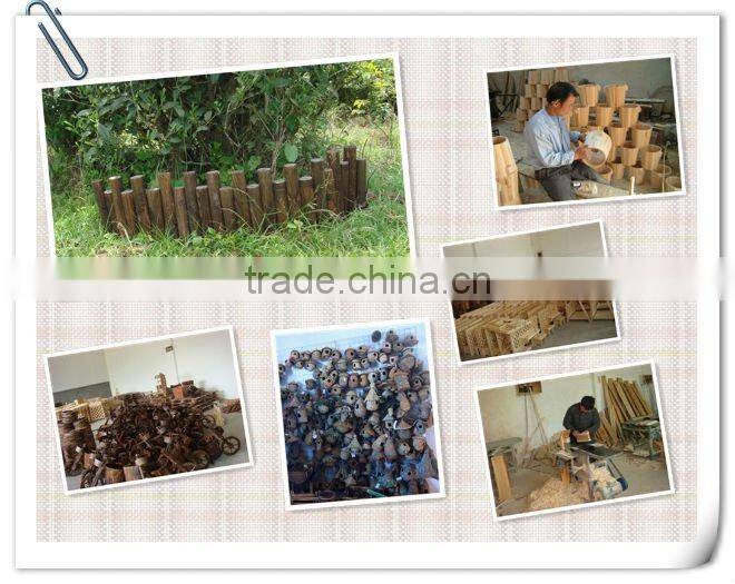 wooden pillar garden fence