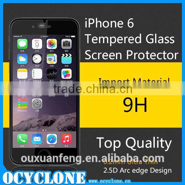 Newest for iphone 6 tempered glass screen protector for iphone 6 plus