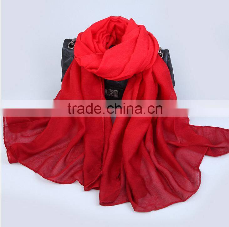 New Lady's Polyester silk Gradient scarf
