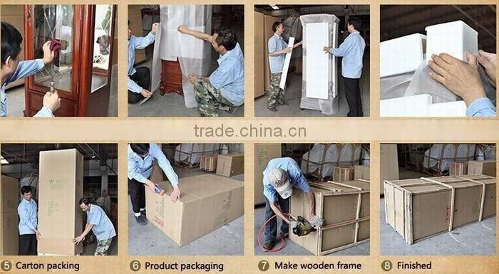 high quality antique solid wood 6 seater dining table A20