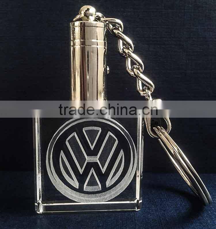 promotional engraved crystal smart car keychain