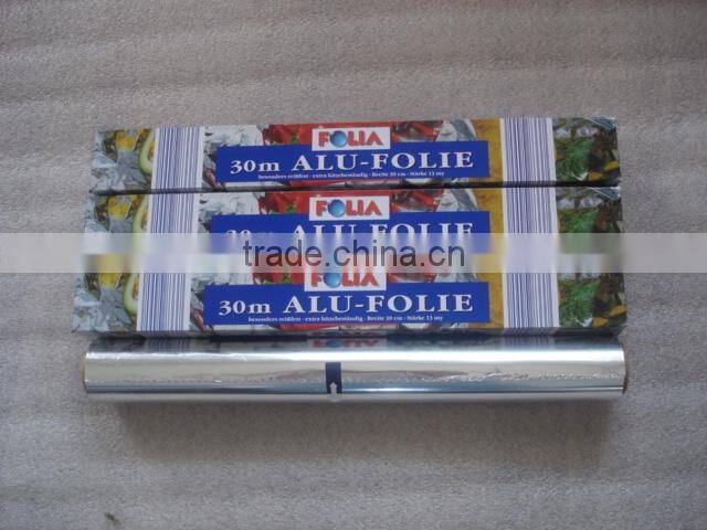 Aluminum foil for food wrapping