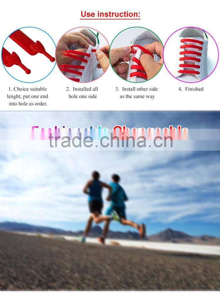 Hot sale camouflage smart shoe laces buying in bulk silicone rope shoelace