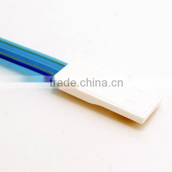 Top quality material TPE charging and syne data a flat micro usb cable
