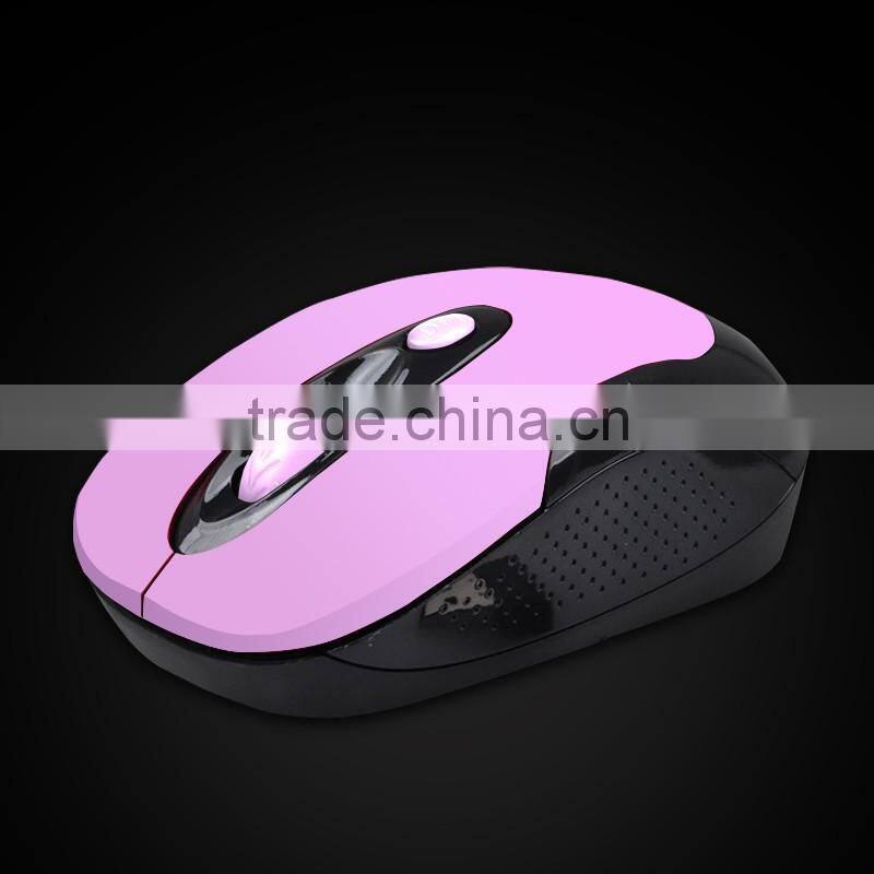 2.4GHz Wireless mouse wholesale optical mouse Blue/red/black/gray etc available.