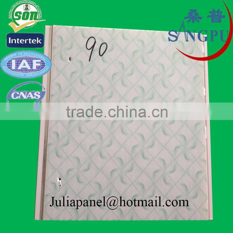 high glossy pvc ceiling panel ISO 9001:2008