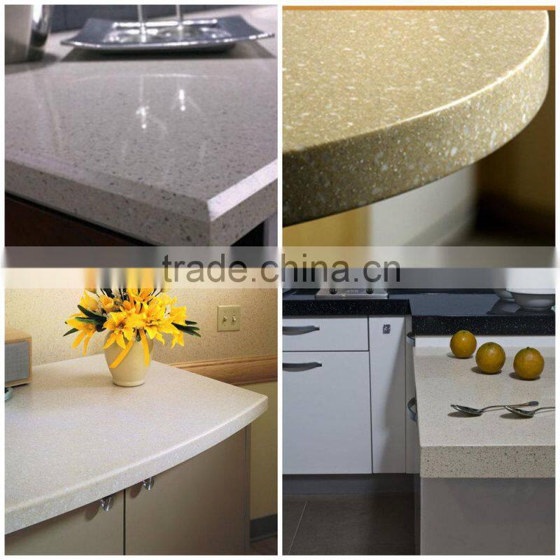 manmade stone kitchen countertop wooden cabinets and vegetable wash basin