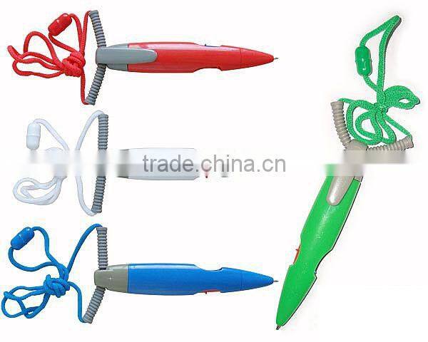 Plastic Hot-selling Lanyard Pen K-CM01