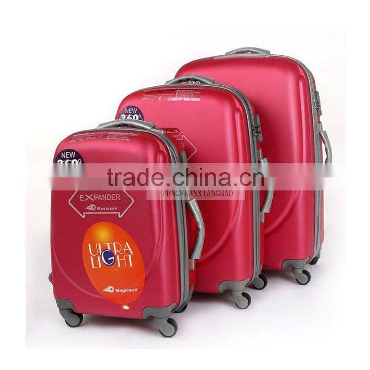 2014 china alibaba cheap smilling Wholesale ABS Shell Luggage/abs trolley luggage/hard shell luggage