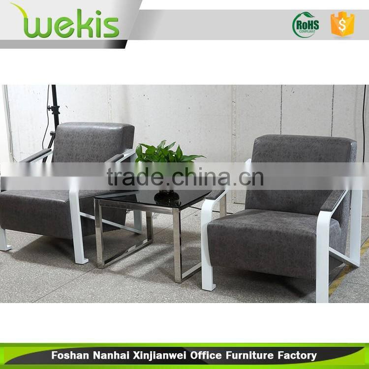 Office new desigh modern leisure leather sectional sofa one seat 700*800*800