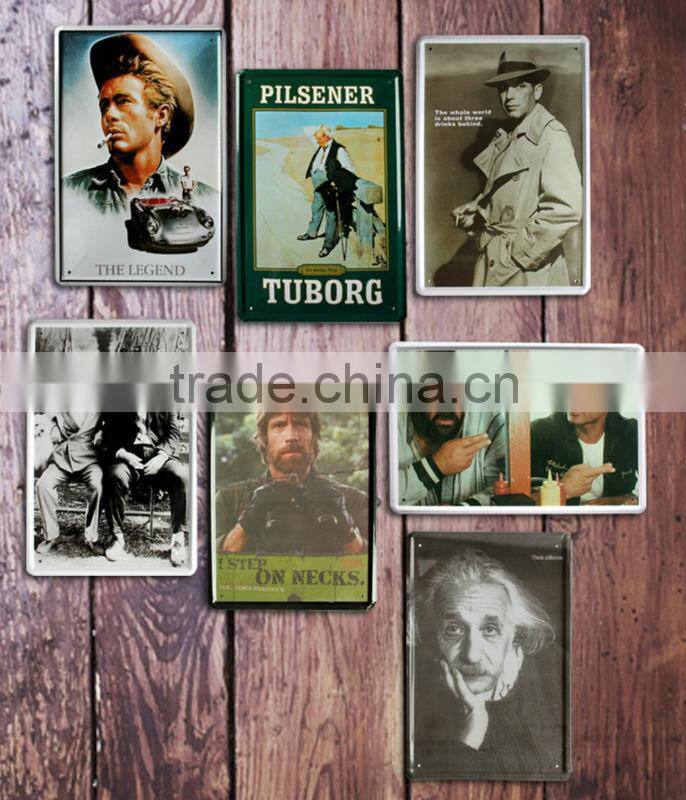tin metal plate sign