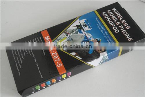 Factory price Bluetooth Shutter Extendable Handheld Selfie Stick Monopod for Samsung iPhone 5S