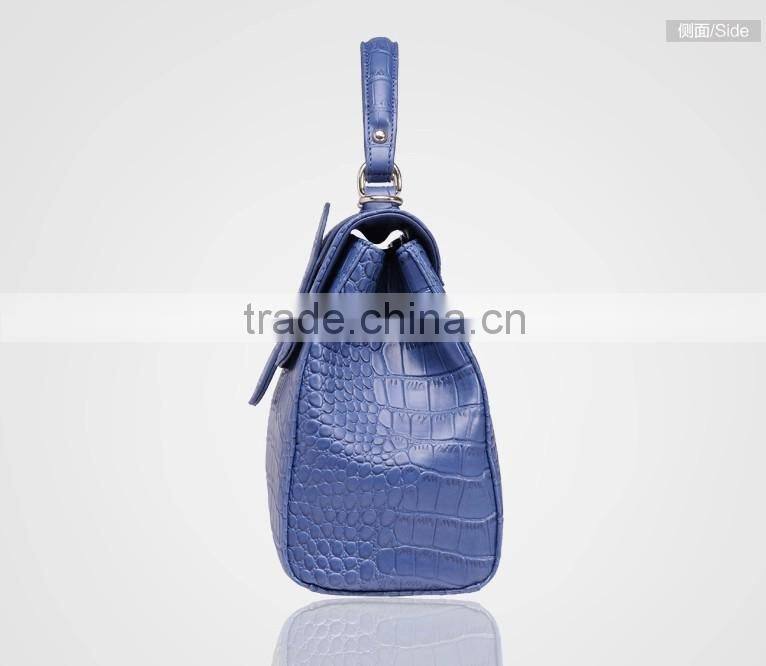 China handbag supplier mix color women genuine leather shoulder bags