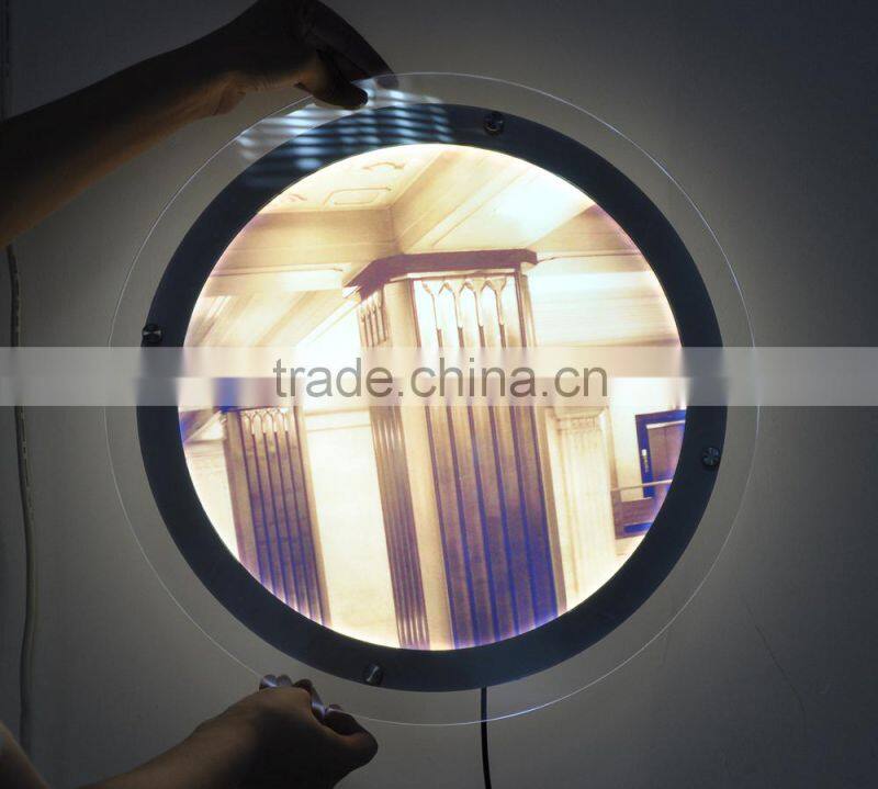 Transparent Acrylic Led Compass Signboard Sign Display