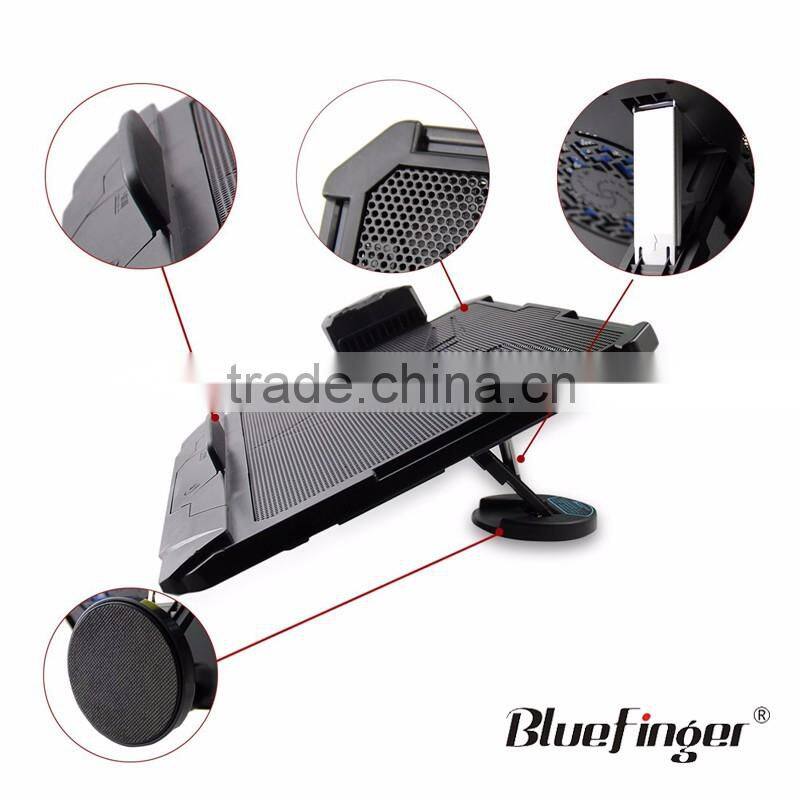 Shenzhen Factory LED laptop cooler with cooling pad