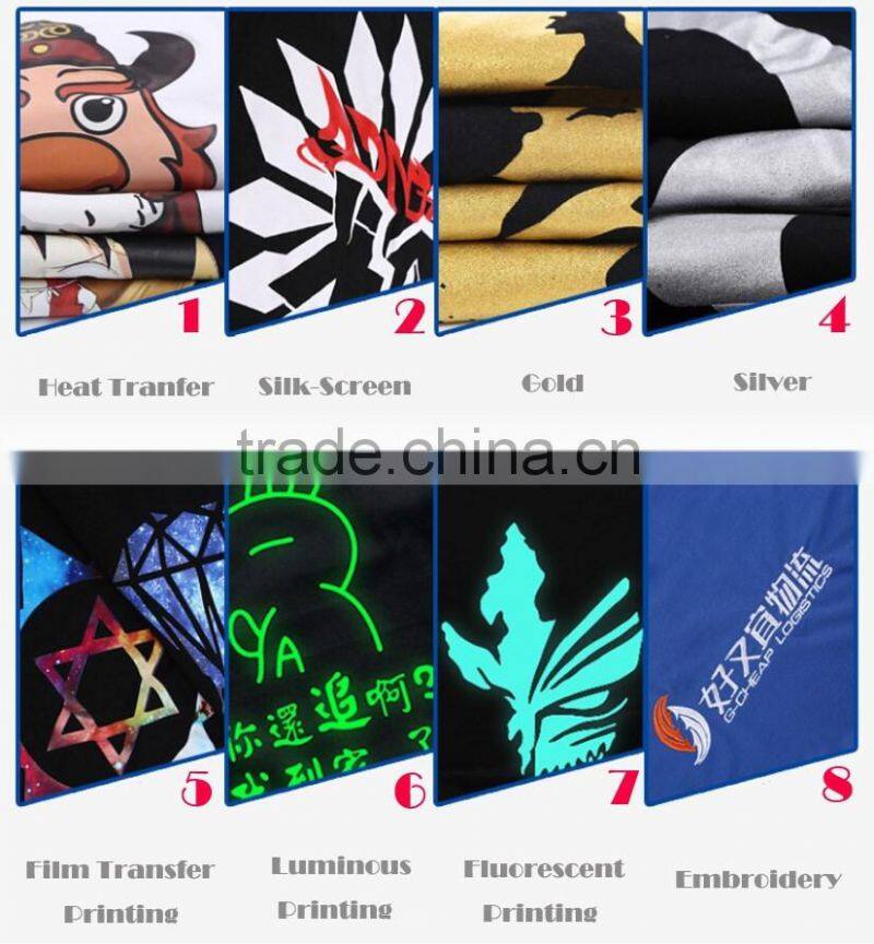 Cheap Custom Printed Men Blank 100% Cotton T Shirt