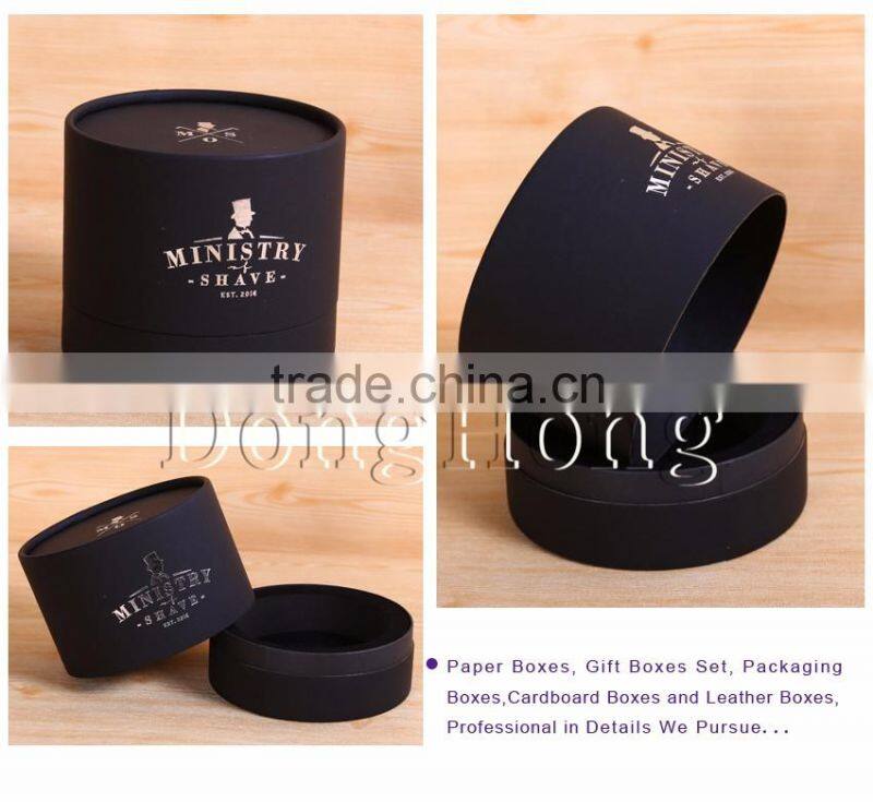 Tube paper gift boxes with logo stamping for perfume wholesale