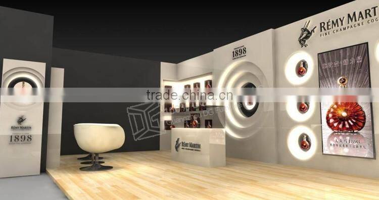 Wholesale stackable wall mount wine glass display cabinet