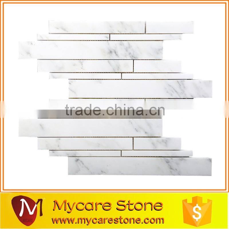Popular design factory supply white marble flooring