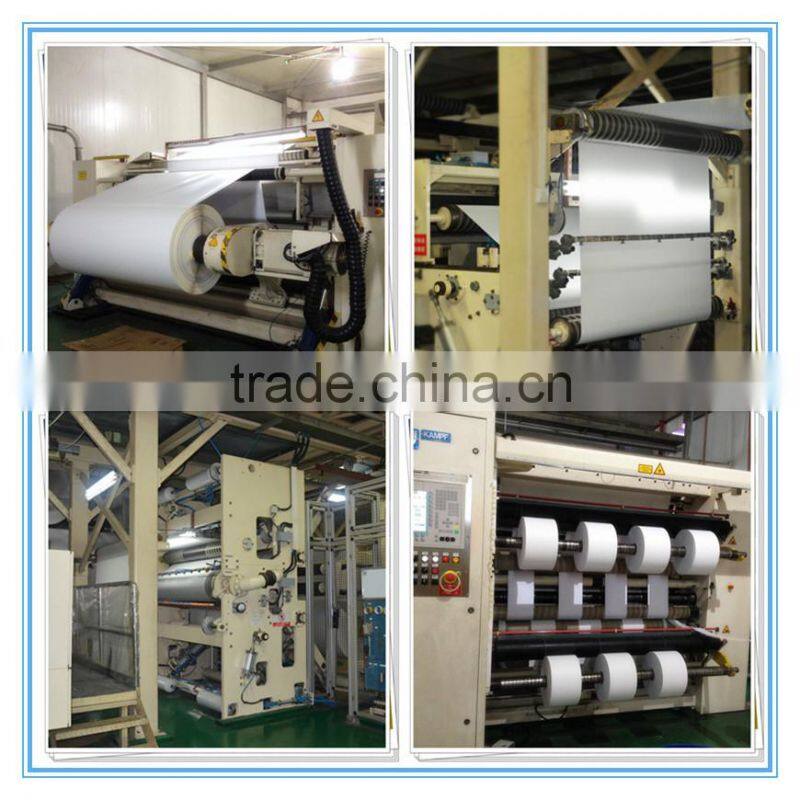 slit roll or jumbo roll of synthetic paper labels,all temperature adhesive
