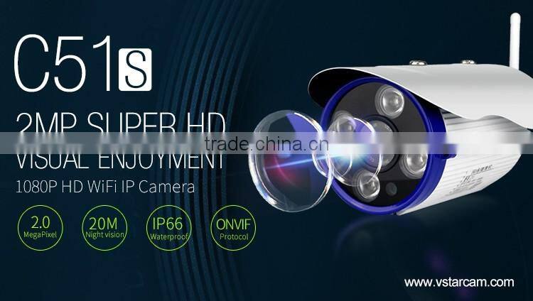 Trade Assurance Supplier ONVIF HD 1080P 20m ir home wifi waterproof security cctv camera