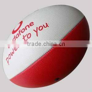 Rubber leather rugby ball