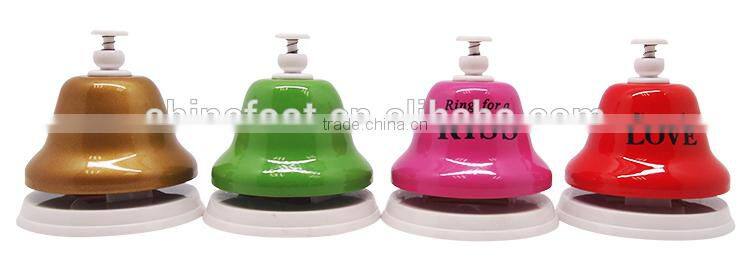 plastic base dinner bell with logo