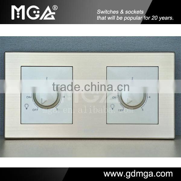 MGA G9 300W LED dimmer 220V&2 gang dimmer switch&electric modular switch