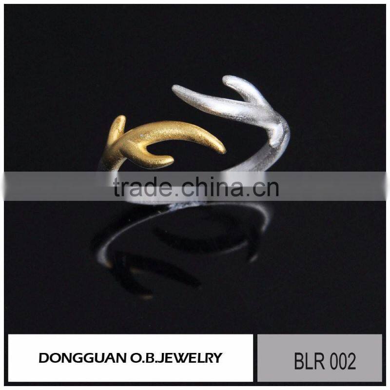 2016 the latest 925 pure silver jewelry/Brass jewelry Animal gold ring for women