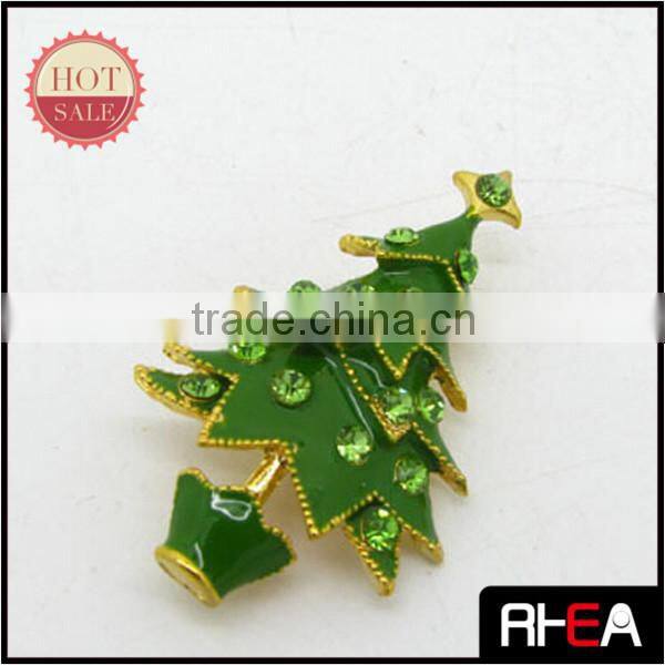 2015 Enamel Alloy Brooch Christmas Trees Brooch Jewelry