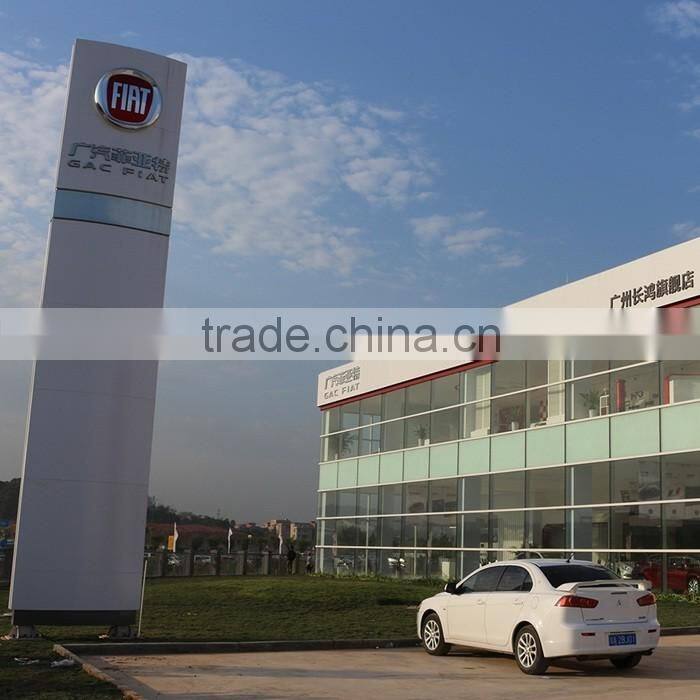 High Quality 4S Auto Outdoor Advertising Pylon Metal Totem