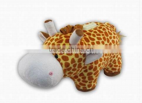 Animal shape plush coin bank