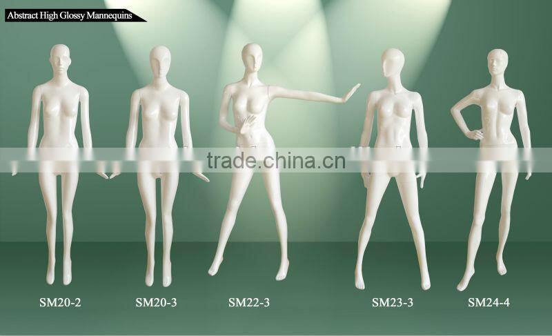 Abstract high glossy female mannequins