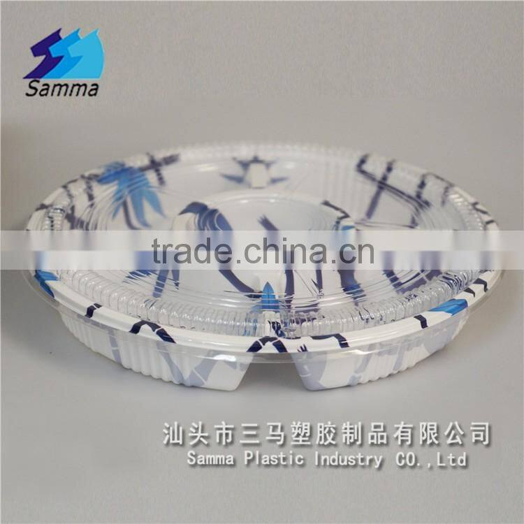 SM1-2120ZY-B 5 Compartment Food Grade Disposable Sushi Containers