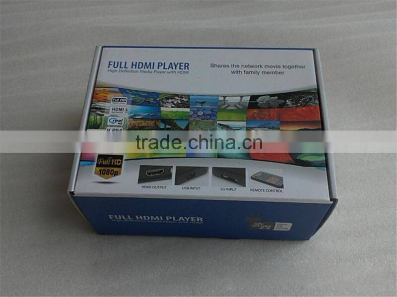 Multifunction mini mobile hard disk full hd media player black/mini full hd 1080p media player