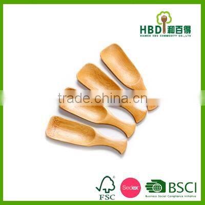Hot selling multifunctional mini bamboo spoon with long handle