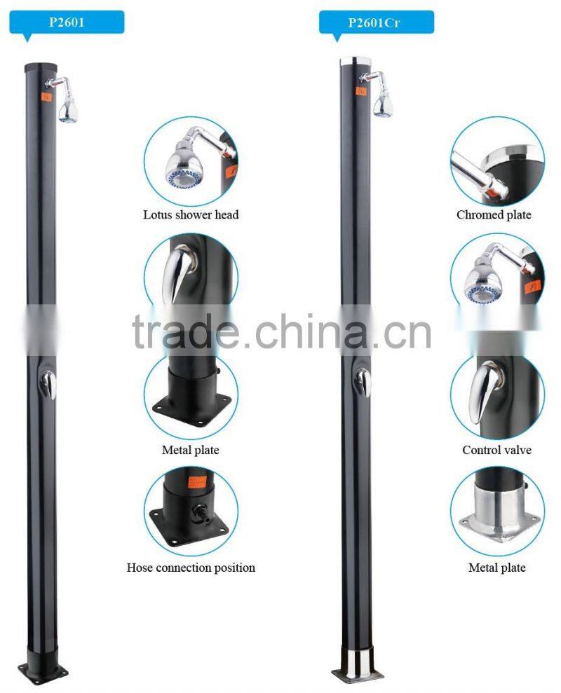 SOLAR HEATED POOLSIDE SHOWER SWIMMING POOL RINSE SPRAY