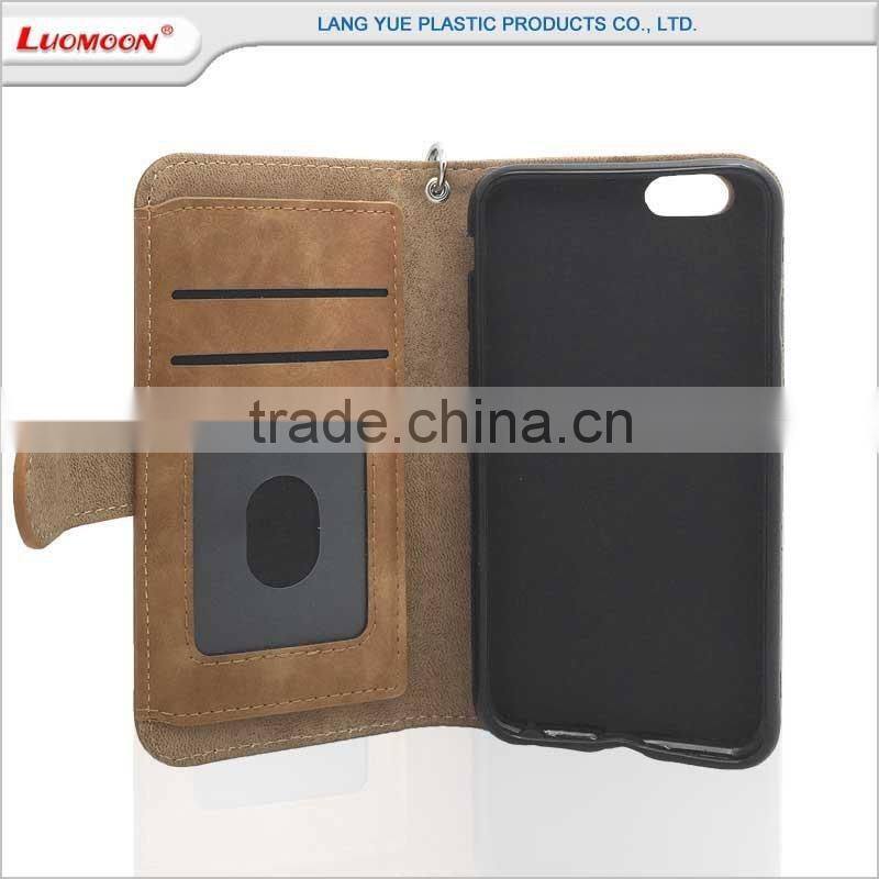 crazy horse pattern pu flip cover leather phone case for lenovo a7000 a680