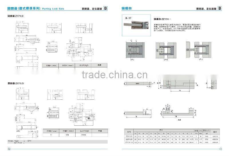 HASCO standard latch lock
