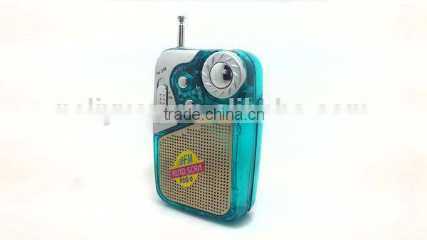 Hot sales lcd light with fm radio for promotion